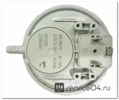 Пневмореле HUBA  (прессостат, маностат) 40/25 Pa  Protherm Рысь Lynx 24 артикул 3003202405