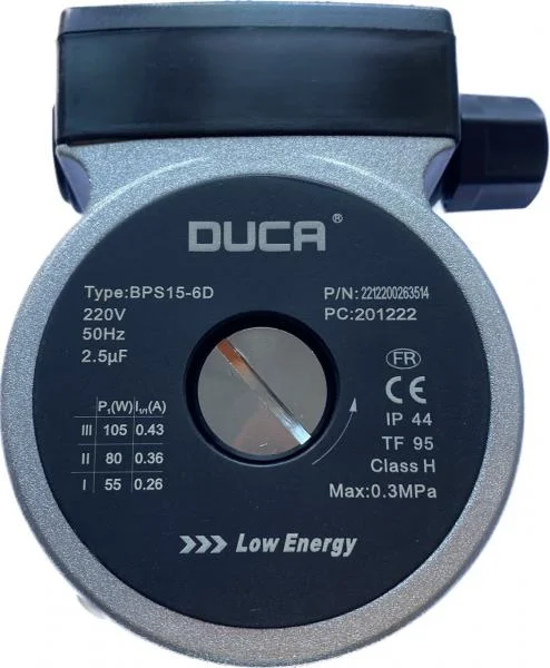 Насос DUCA BPS- 15-6D (GRUNDFOS 15-60), 105 W Против часовой