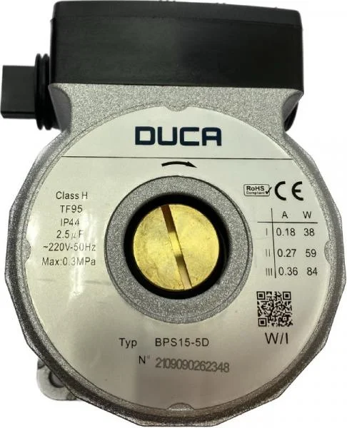 Насос DUCA BPS-15-5D, замена Wilo   84 W По часовой ( с широким рабочим колесом)