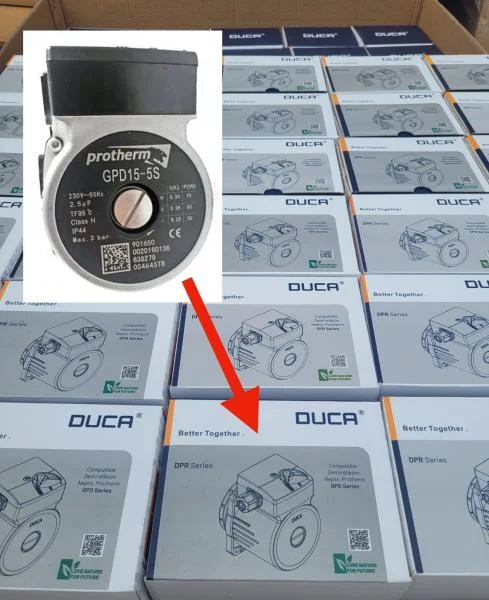 Насос  DUCA DPR 15-50 для котлов PROTHERM LYNX, ягуар, леопард 24 МТМ-СС/ Art. 0020119604