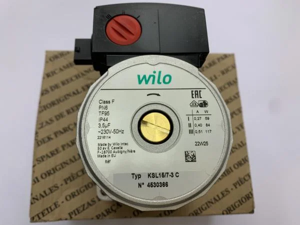 Насос WILO KSL 15/7-3С, 117 W 21 мм По часовой ARISTON / FERROLI / FONDITAL / NOVA FLORIDA