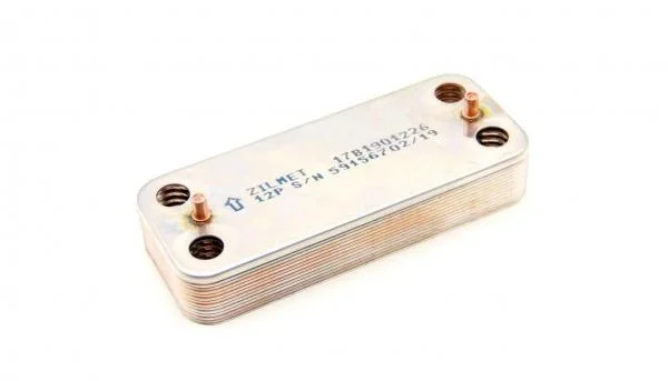 Теплообменник ГВС Zilmet 1901226/1901200 - 12 пластин 192 x 148 (для Viessmann WH1B, Beretta, и др)