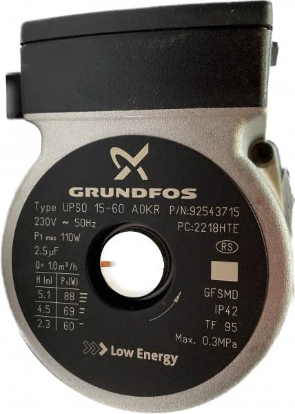 Насос GRUNDFOS  UPSO 15-60, 88 W, (P1-110W) Против часовой.